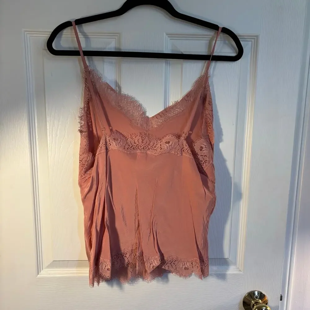 Victoria’s Secret Coral Lace Trim Camisole Drawstring Pants Pajama Set, Sz XL - Picture 7 of 13